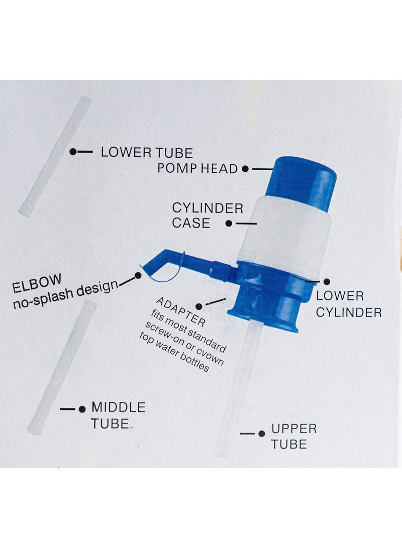 ترينديجو مضخة مياه يدوية بضغط يدوي – مضخة موزع مياه لأباريق وزجاجات مياه معدنية 20-25 لتر - Image 3